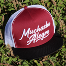EL VIEJON Men's Muchacho Alegre Flat Visor Cap, Maroon