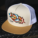 EL VIEJON Men's Feather Flat Visor Cap, Khaki