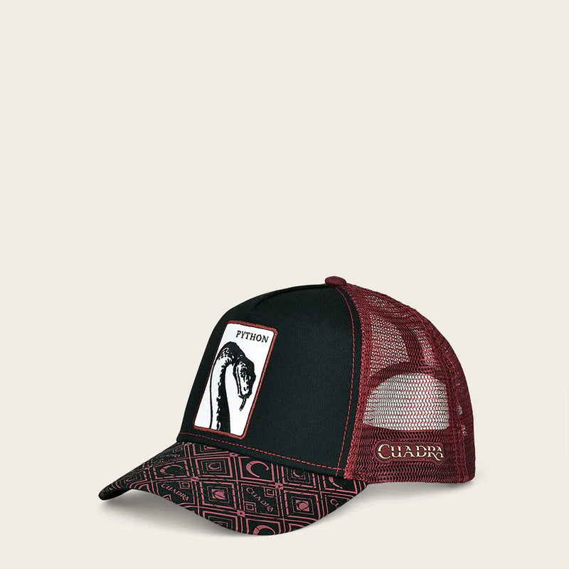 CUADRA Men's Snapback Cap With Phyton Patch CC106