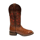 EL GENERAL Women's Texas Genuine Ostrich Western Boot, Brandy