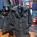 EL GENERAL Men's Sherpa Denim Jacket, Black