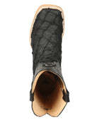 EL GENERAL Men's Genuine Leather Monster Fish Pirarucu Western Boots
