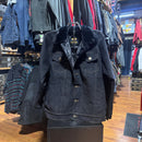 EL GENERAL Men's Faux Fur Lining Denim Jacket, Black