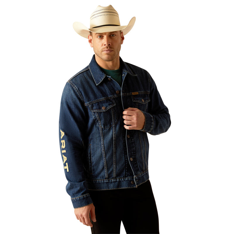 ARIAT MEN'S Denim Team Trucker Jacket 10048255