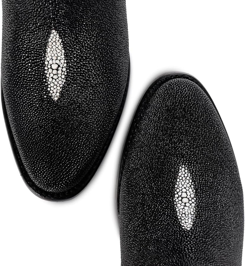 CUADRA Men's Genuine Stingray Zipper Round Toe Western Boot 836MTTS