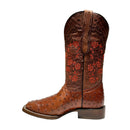 EL GENERAL Women's Texas Genuine Ostrich Western Boot, Brandy