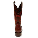 EL GENERAL Women's Texas Genuine Ostrich Western Boot, Brandy