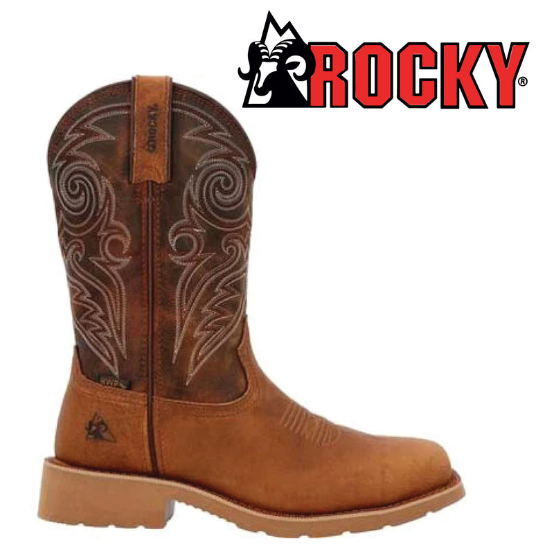ROCKY Men's MonoCrepe 12'' WP Western Boot RKW0438