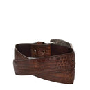 CUADRA Men's Engraved Exotic leather western belt with Cuadra monogram BC311