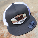 EL VIEJON Semental Flat Visor Cap, Charcoal