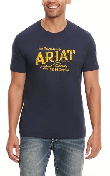 Camiseta vaquera con etiqueta ARIAT para hombre 10047617 
