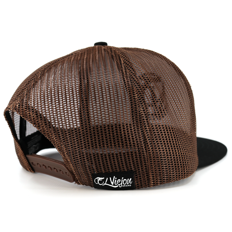 EL VIEJON Men's Yo soy de Rancho Flat Visor Cap, Brown