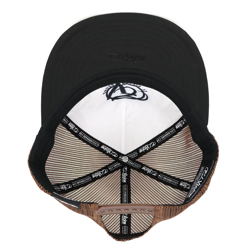 EL VIEJON Men's Yo soy de Rancho Flat Visor Cap, Brown