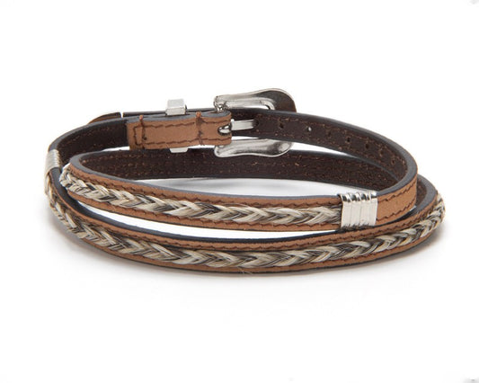 ARIAT Leather Hat Band Horse Hair 0274802
