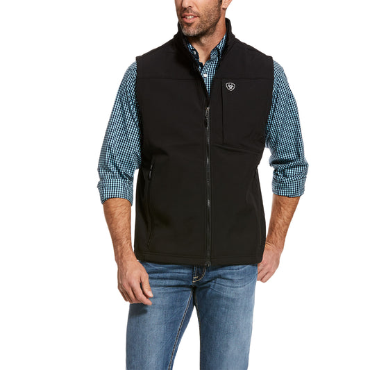ARIAT Men's Logo 2.0 Softsheel Vest, Black