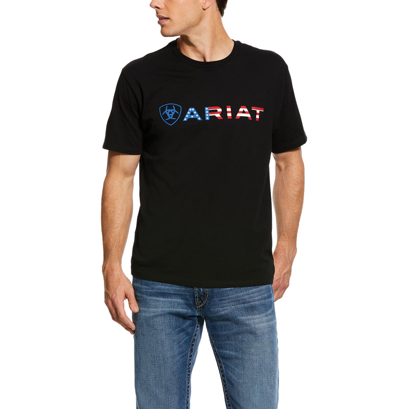 ARIAT Men's USA Wordmark SS T-Shirt 10031731