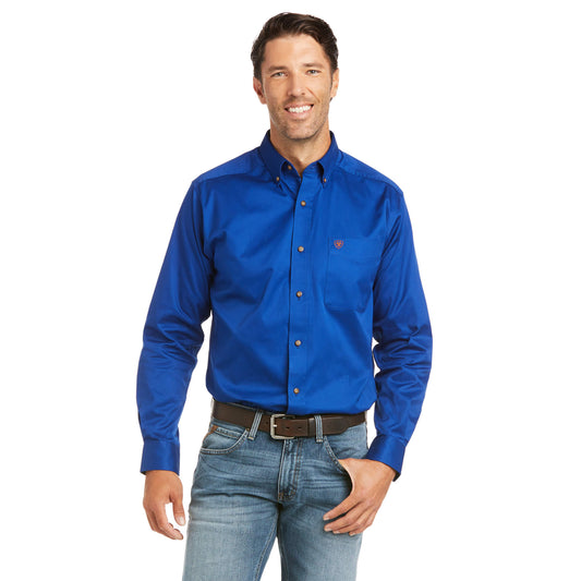 Camisa ajustada de sarga lisa ARIAT para hombre 10034225