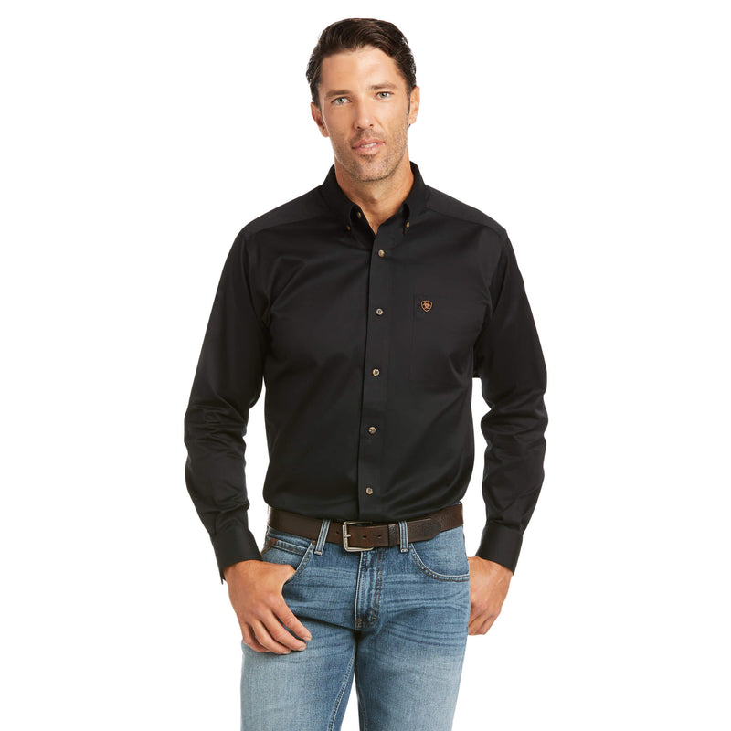 ARIAT Men's Solid Twill Fitted Shirt 10034229