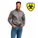 Camisa clásica de sarga con logotipo del equipo ARIAT para hombre 10039369 