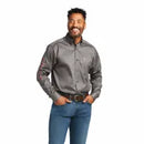 Camisa clásica de sarga con logotipo del equipo ARIAT para hombre 10039369 