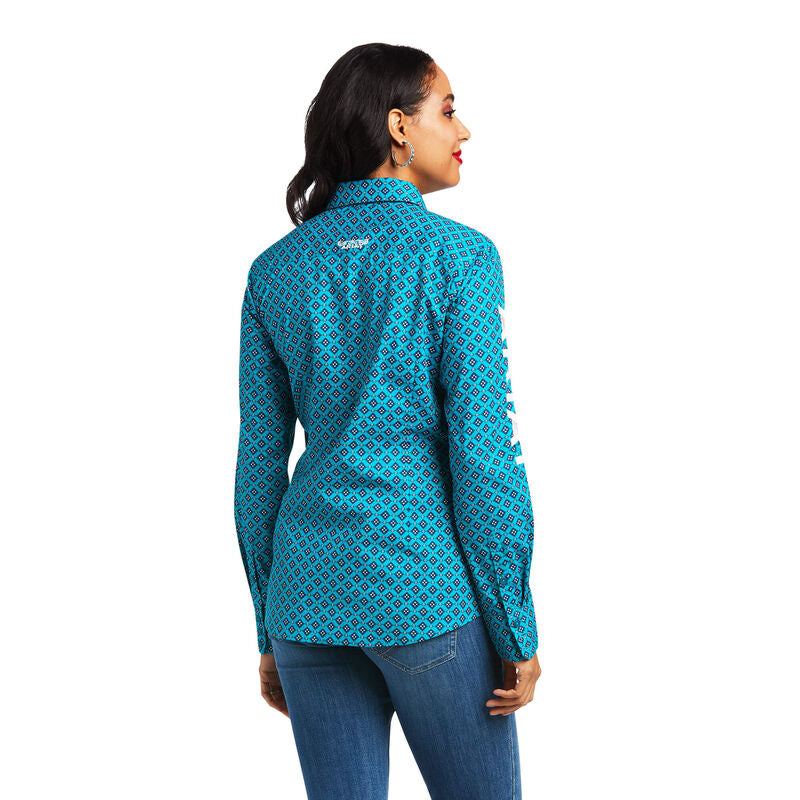 ARIAT Women's Team Kirby Shirt Ariel Geo Print 10039455