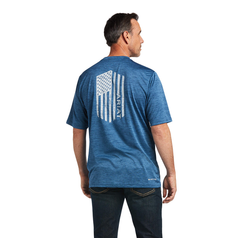 ARIAT Men's Charger Vertical Flag SS 10039551