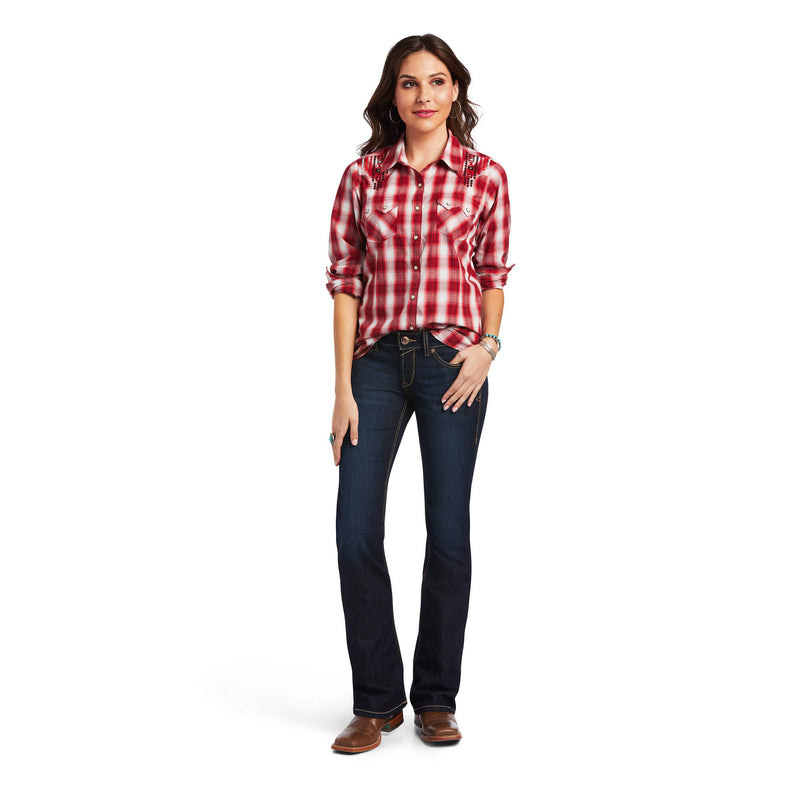 ARIAT Women's Real Ruby Snap LS Shirt 10040624