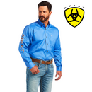Camisa clásica de sarga con logotipo del equipo ARIAT para hombre 10040699 