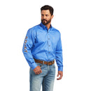 Camisa clásica de sarga con logotipo del equipo ARIAT para hombre 10040699 