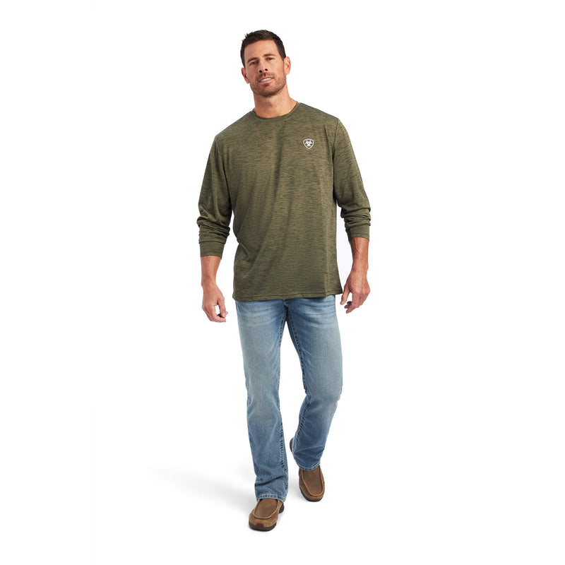 ARIAT Men's Charger Logo LS T-Shirt 10040993