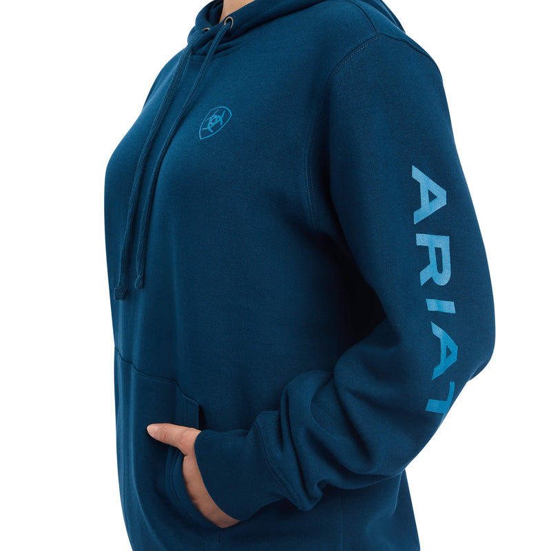 ARIAT Women's Real Classic Arm Logo Hoodie 10041635