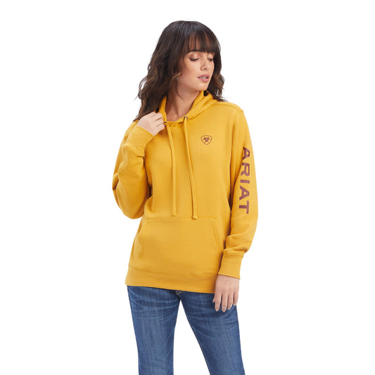 Sudadera con capucha ARIAT con logotipo clásico en el brazo para mujer (10041636)
