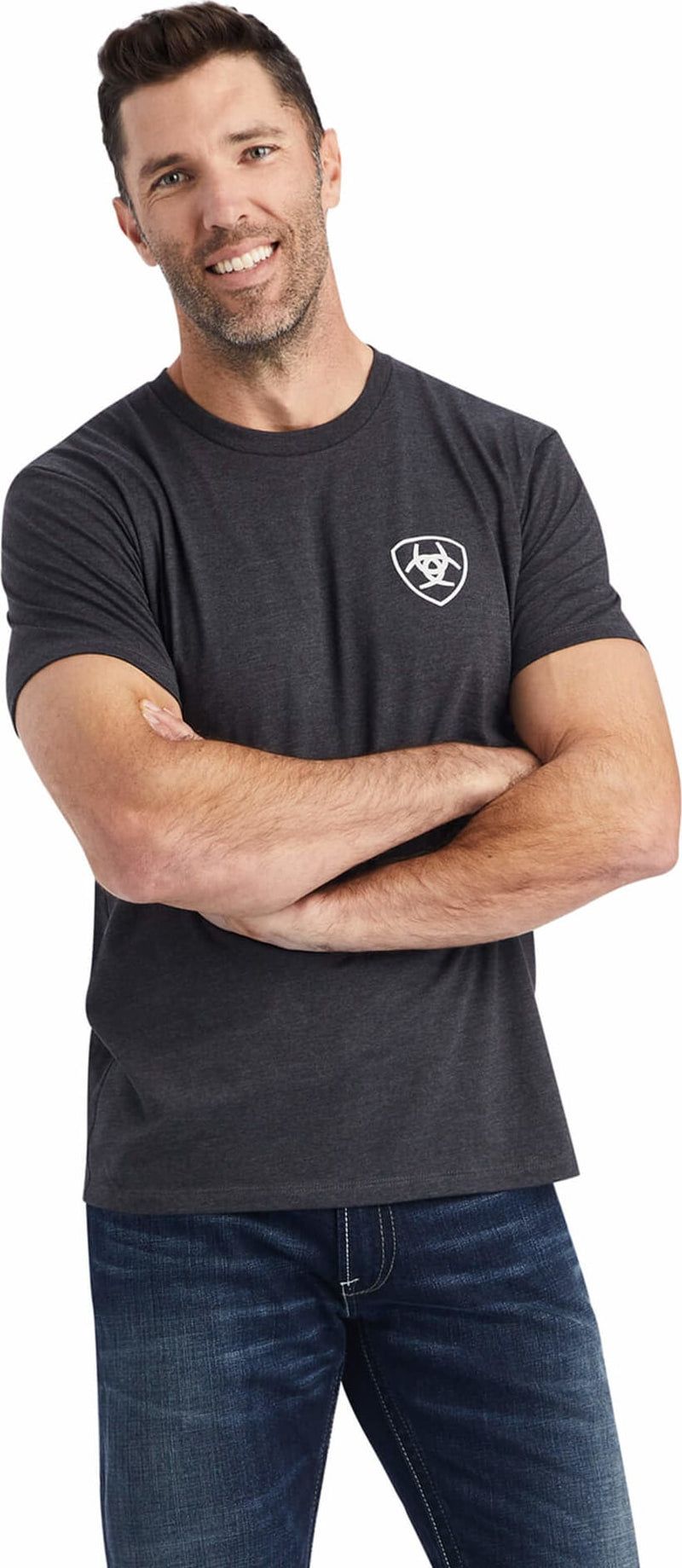 ARIAT Men's WDGRN Shield SS T-Shirt 10042649