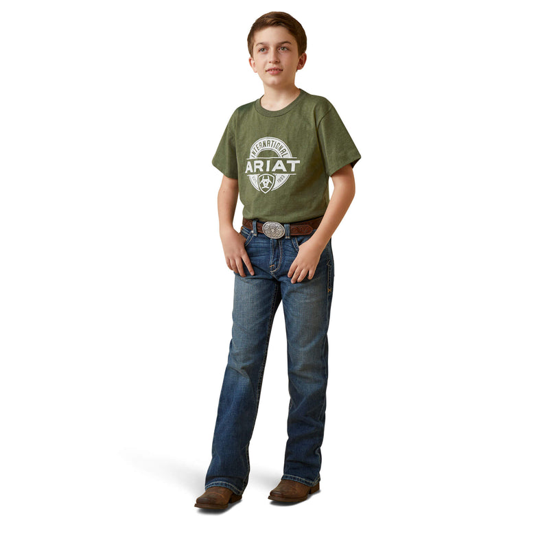 ARIAT Boy's B4 Relaxed Rafael Boot Cut Jean 10043180