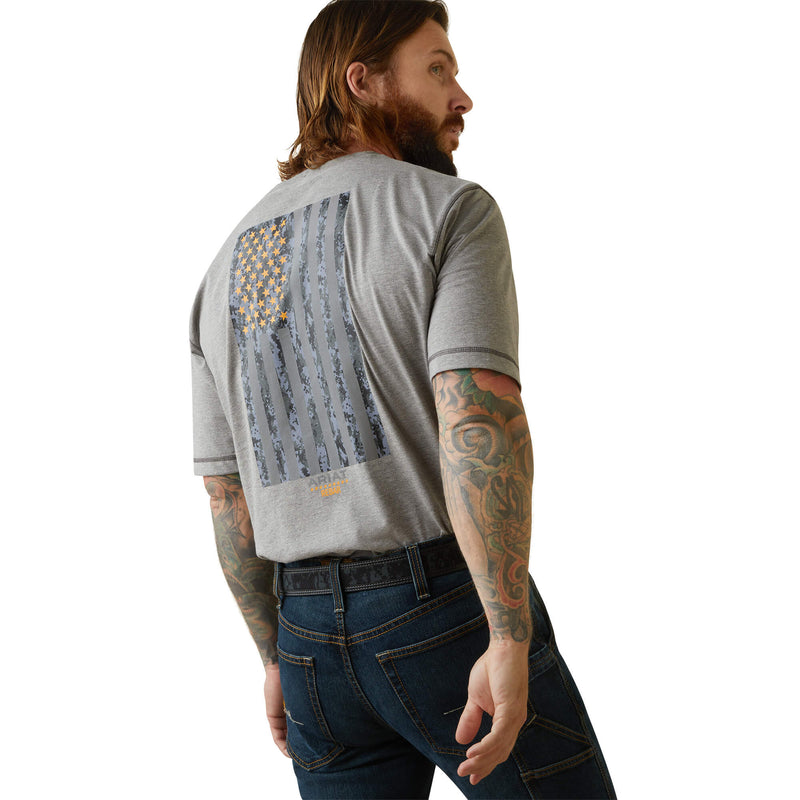 ARIAT Men's Rebar Workman Reflective Flag T-Shirt 10043324