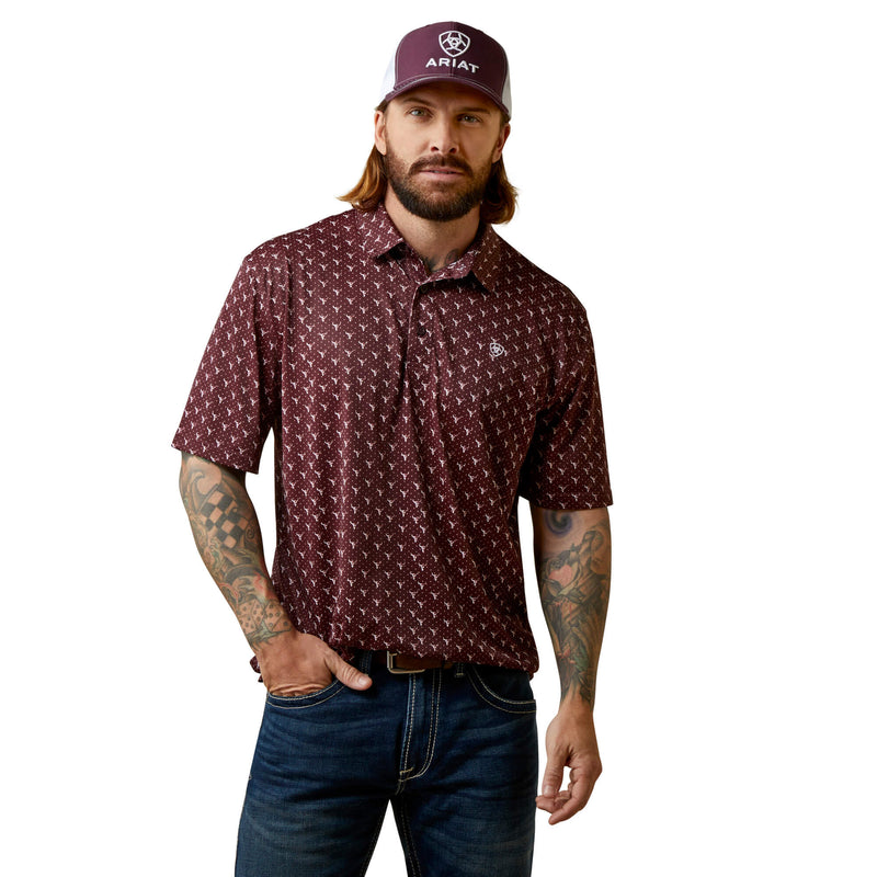 ARIAT Men's All Over Print Polo 10043335