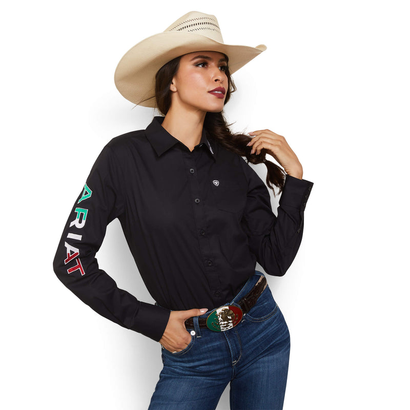 ARIAT Women's Team Kirby Mexico Stretch Shirt 10043552