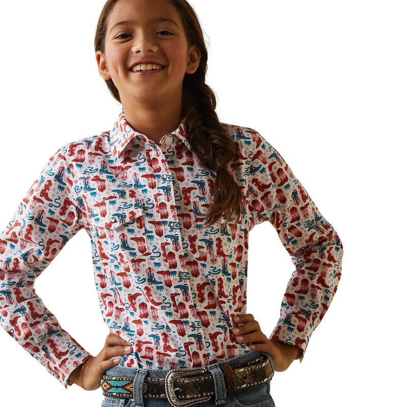 ARIAT Kid's Blazin' Boots Shirt 10043628