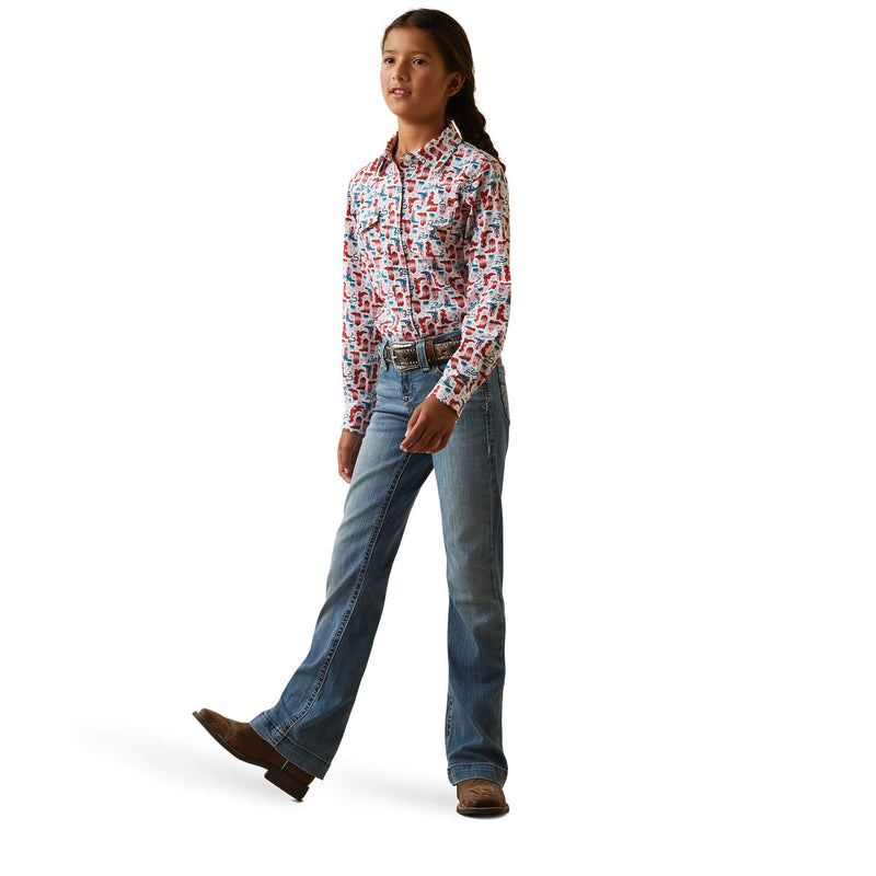 ARIAT Kid's Blazin' Boots Shirt 10043628