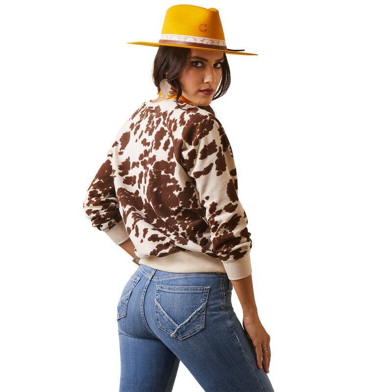 ARIAT Women's Real Hide Crew Sweatshirt 10043680