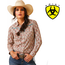 Camisa de manga larga con cierre a presión SNP para mujer de ARIAT 10043685