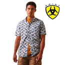 ARIAT Men's Palm Waves Stretch Modern Fit Shirt 10043706