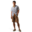 ARIAT Men's Palm Waves Stretch Modern Fit Shirt 10043706