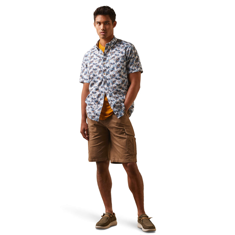 ARIAT Men's Palm Waves Stretch Modern Fit Shirt 10043706