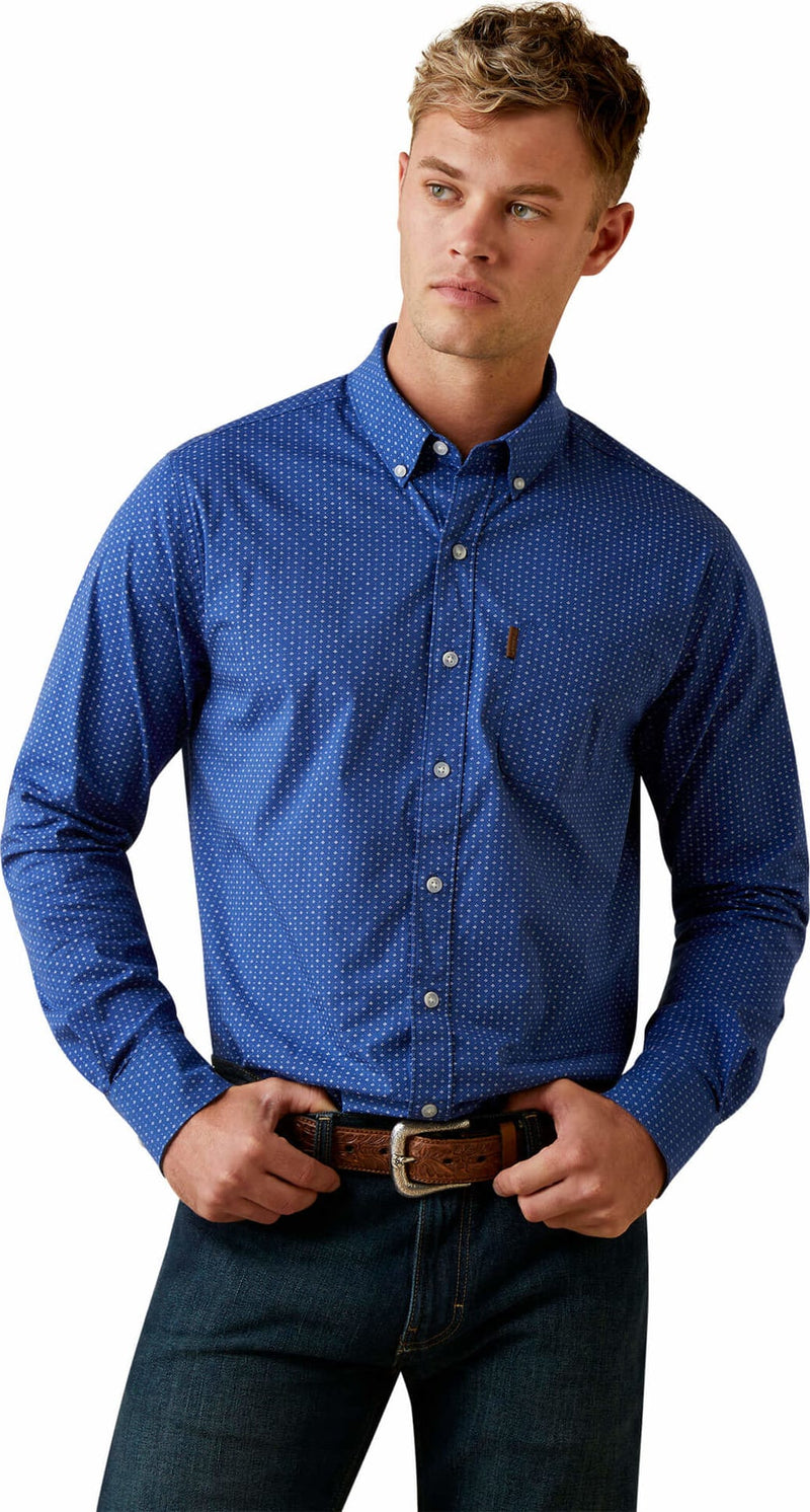 ARIAT Men's Ditsy Straight LS Shirt 10043709