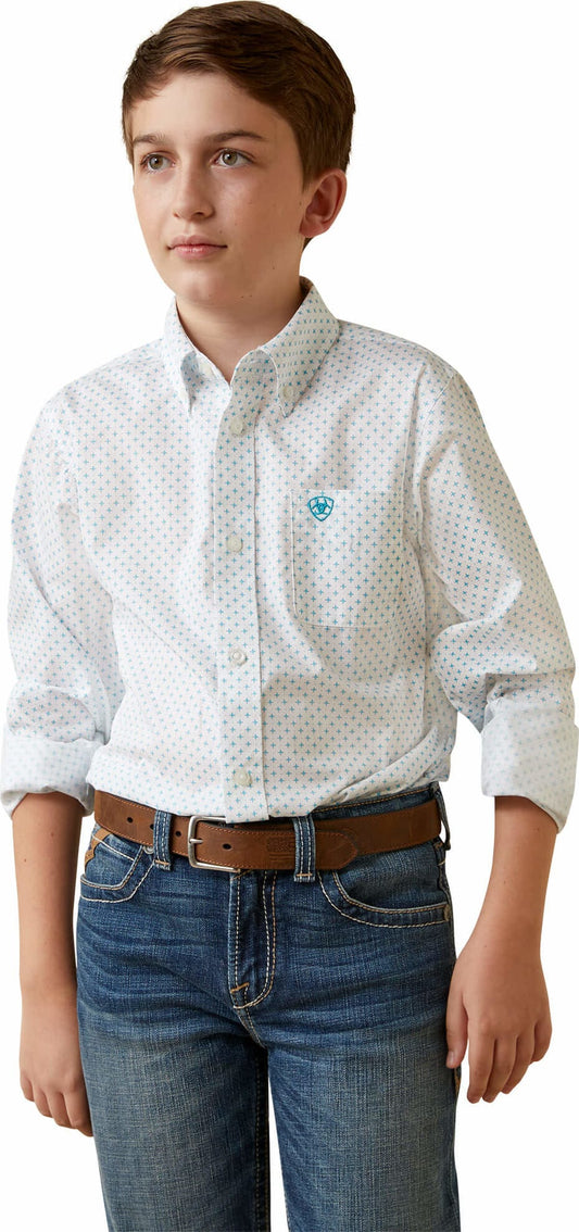 Camisa clásica de manga larga Kaine para niño de ARIAT 10043720