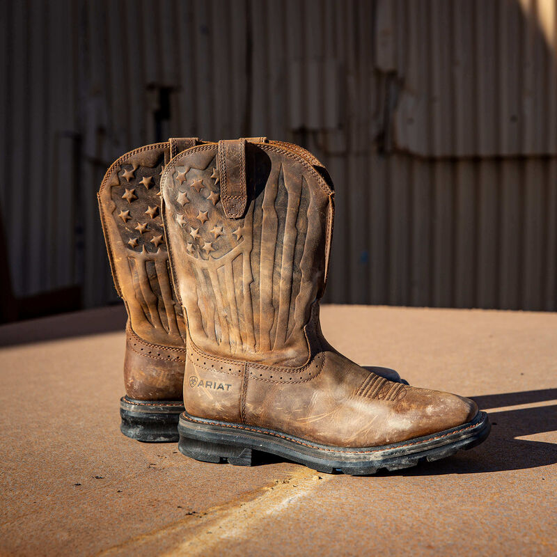 ARIAT Men's Sierra Shock Shield Patriot Work Boot 10044505