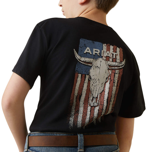 Camiseta Ariat con calavera de novillo para niño (10044753) 