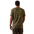 Camiseta ARIAT con estampado de camuflaje tonal para hombre 10044779 