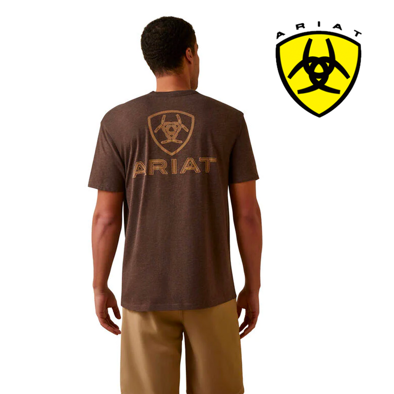 Camiseta ARIAT con bordado de escudo para hombre 10045288 